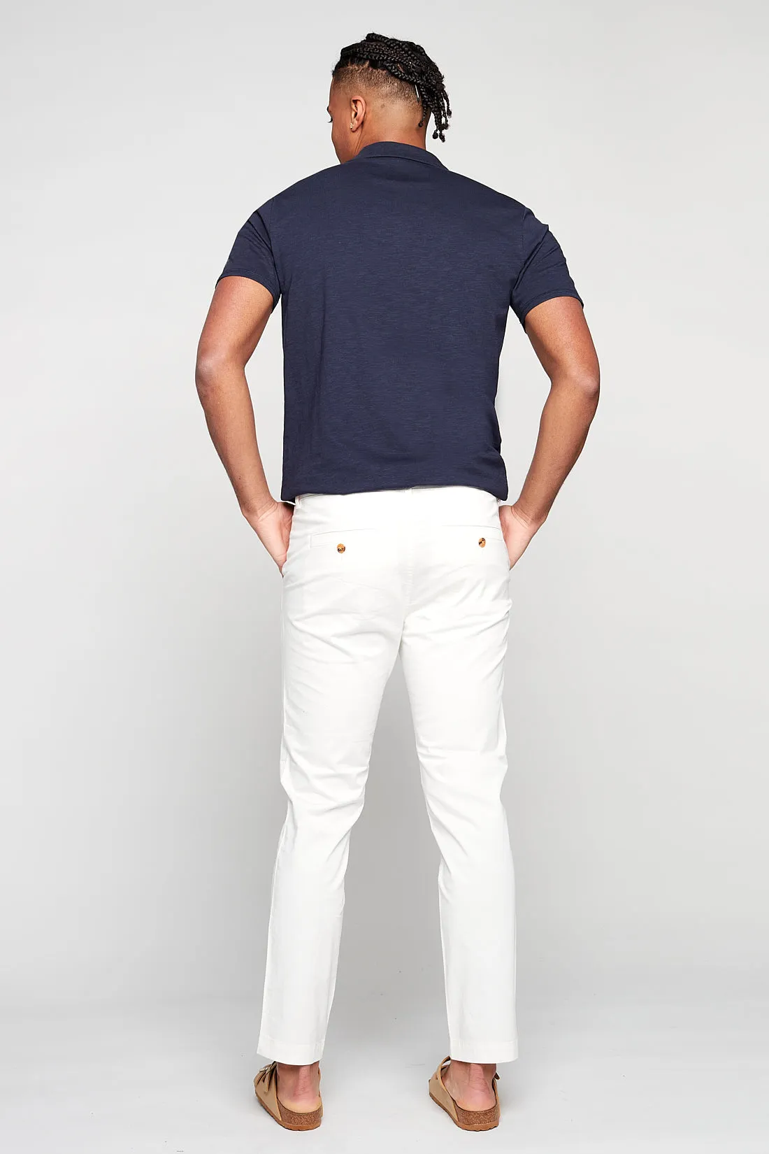 MARLEY - Slim Fit Chinos - Off White