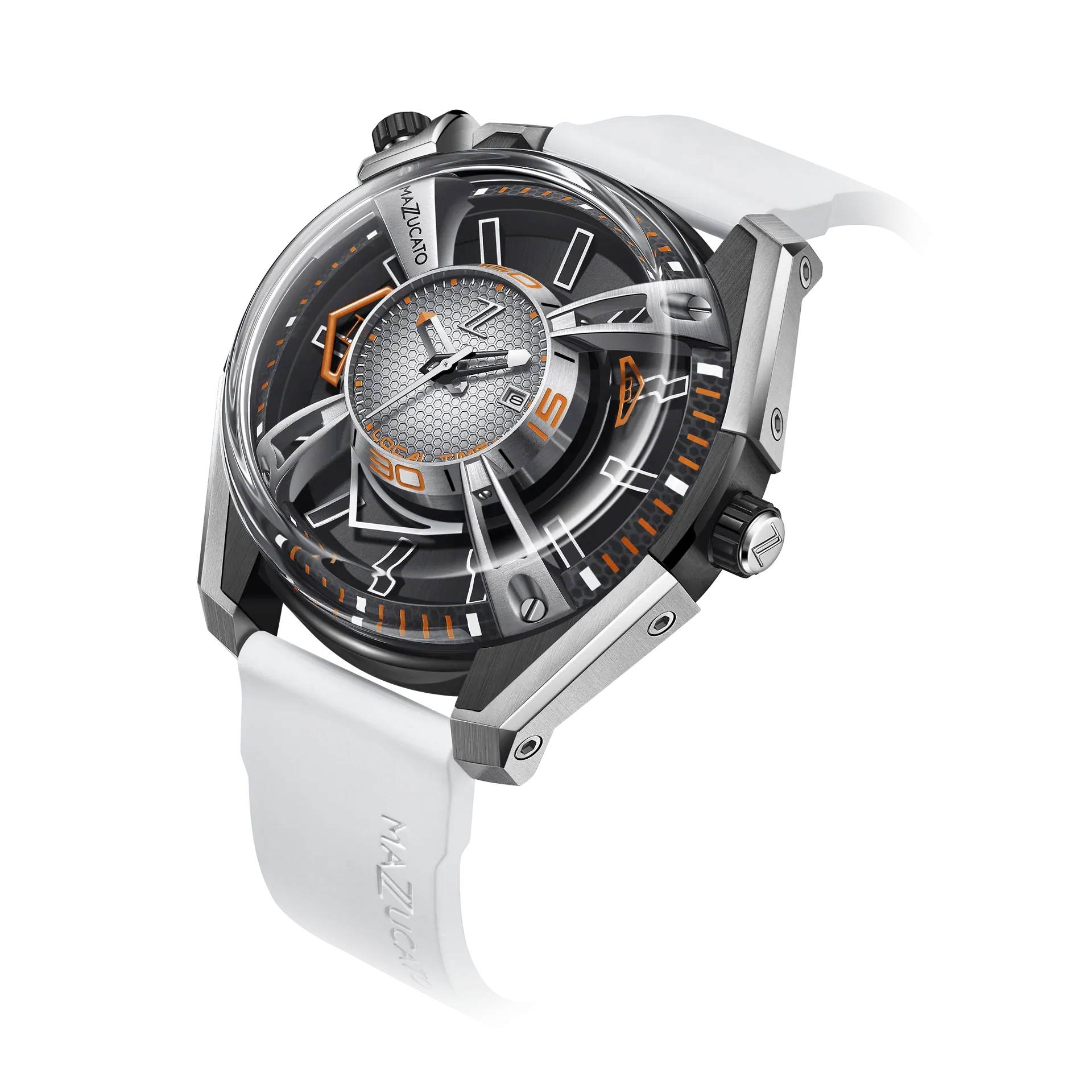 Mazzucato Watch Automatic LAX Limited Edition Dual Time 04-WH