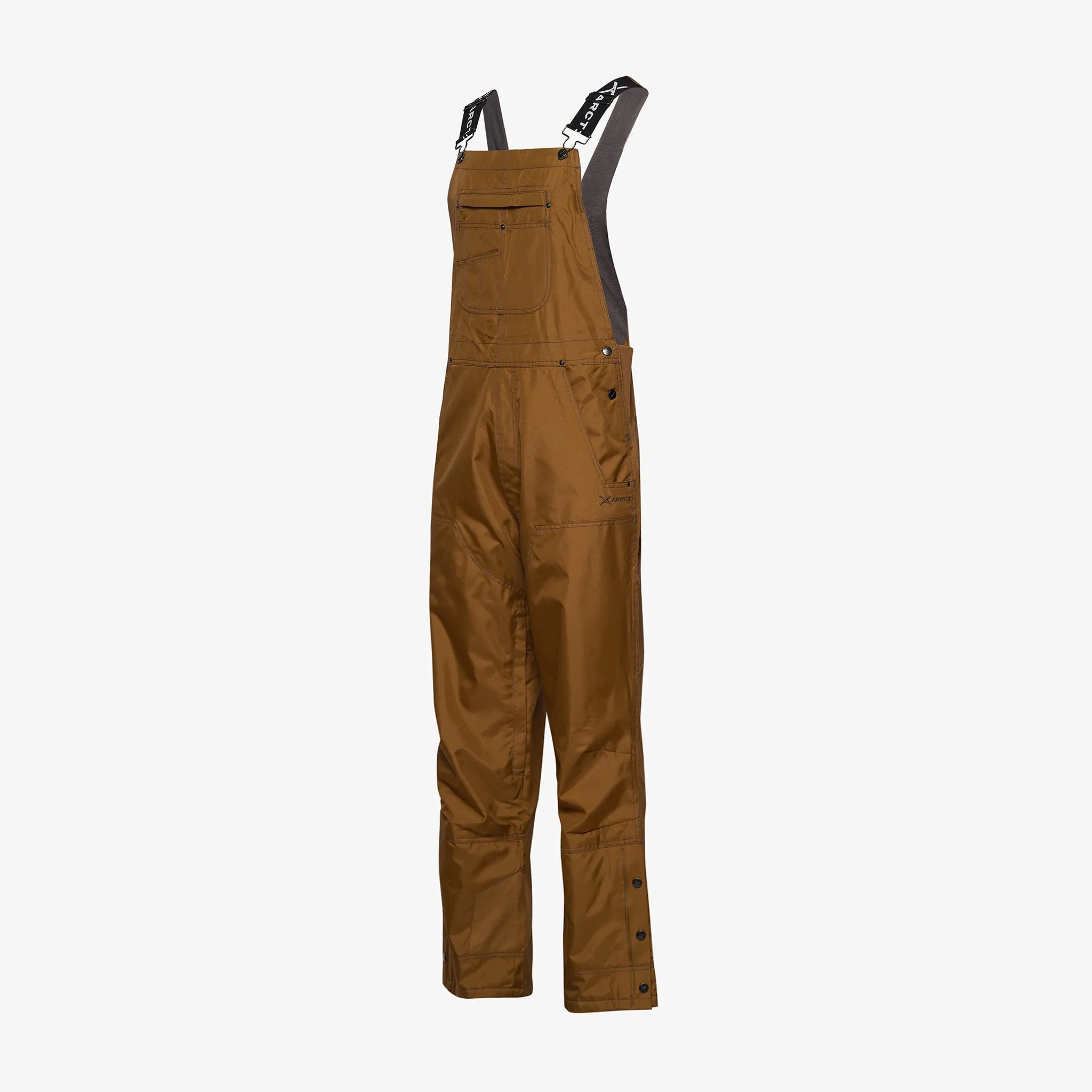 Men's Fleece Lined Insulated Reinforced Performance Cold Weather Outdoor Bib Overalls