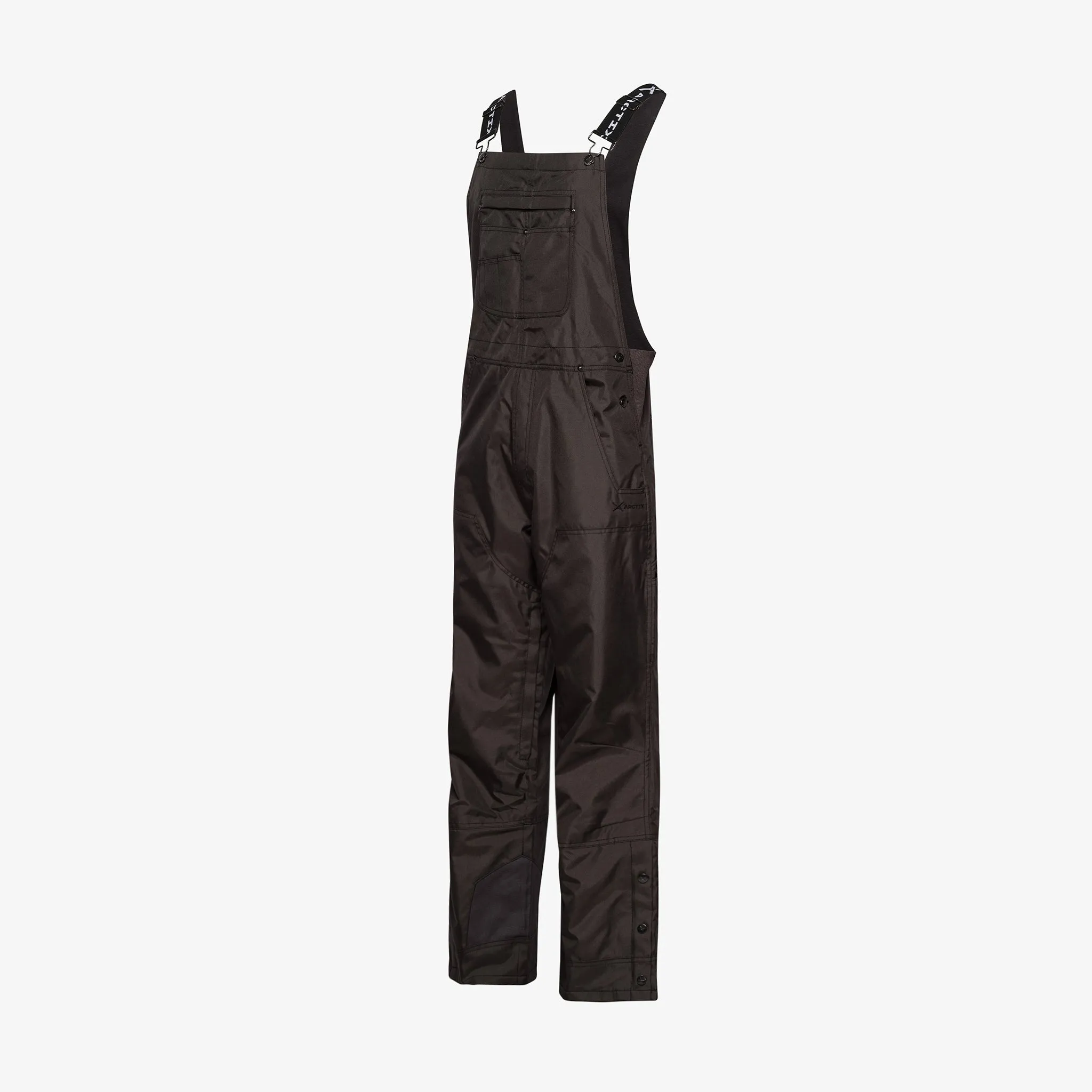 Men's Fleece Lined Insulated Reinforced Performance Cold Weather Outdoor Bib Overalls