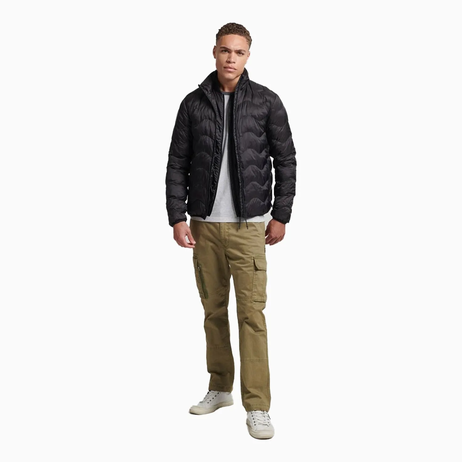 Men's Short Quilted Light Puffer Jacket