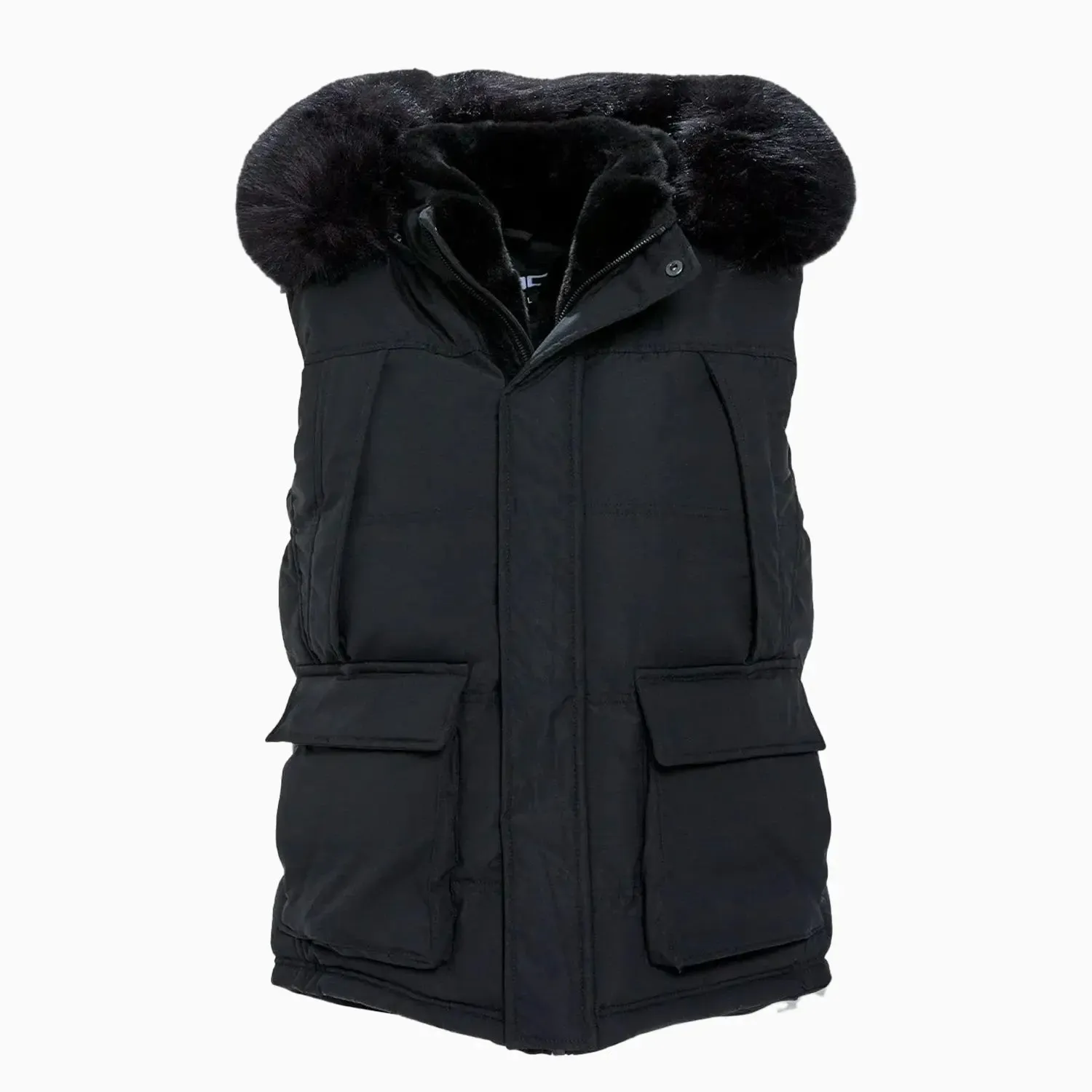 Men's Yukon Fur Lined Puffer Vest