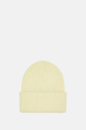 Merino Wool Hat Soft Yellow