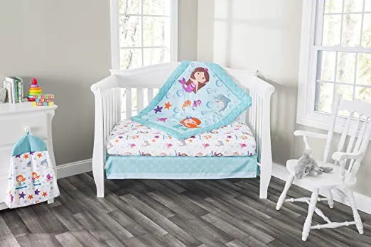 Mermaid Adventures 3-Piece Crib Bedding Set