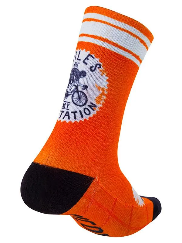 Miles are my Meditation Cycling Socks