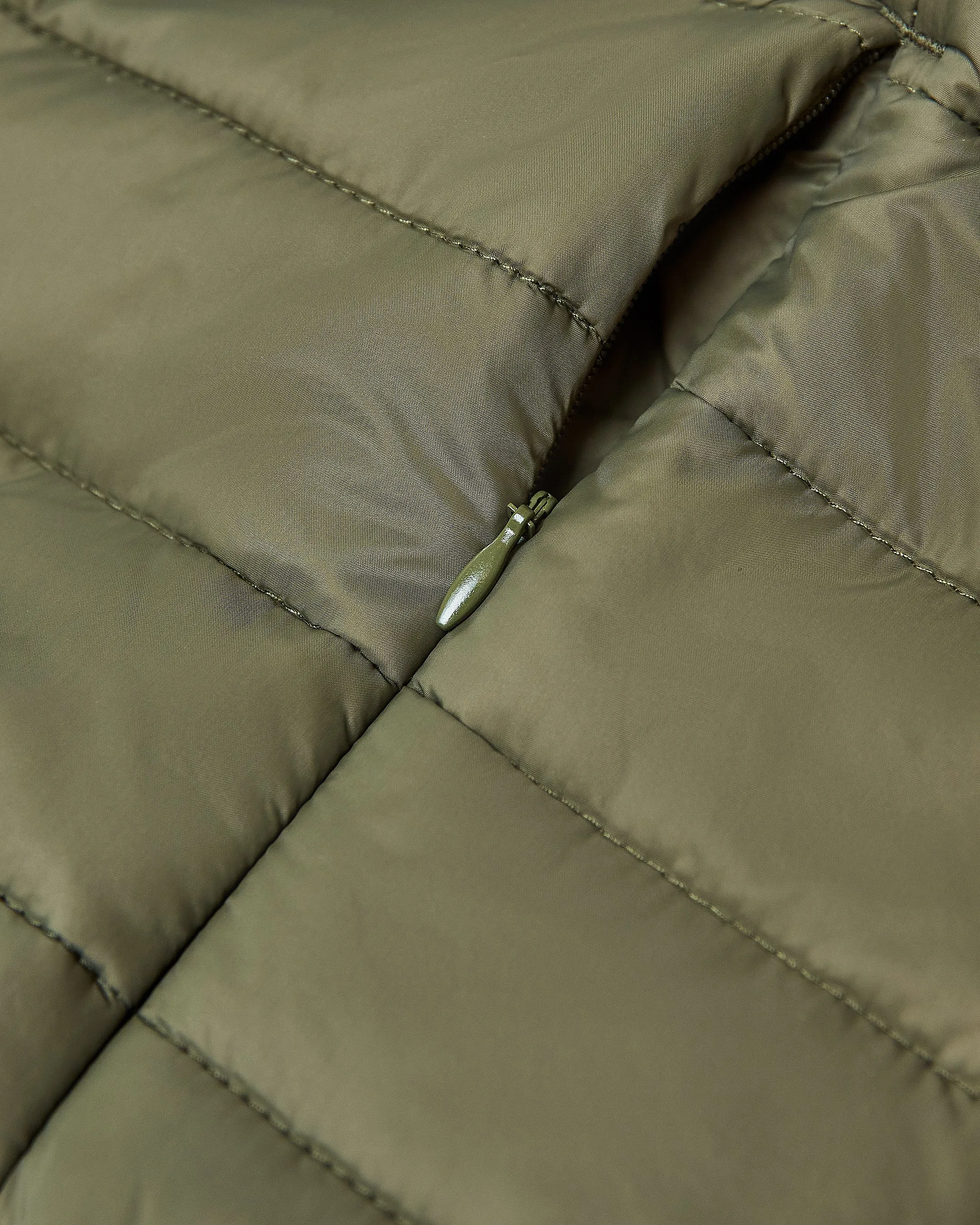 Military Green Puffer Jacket