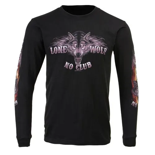 Milwaukee Leather MPMH117001 Men's 'Lone Wolf No Club' Biker Long