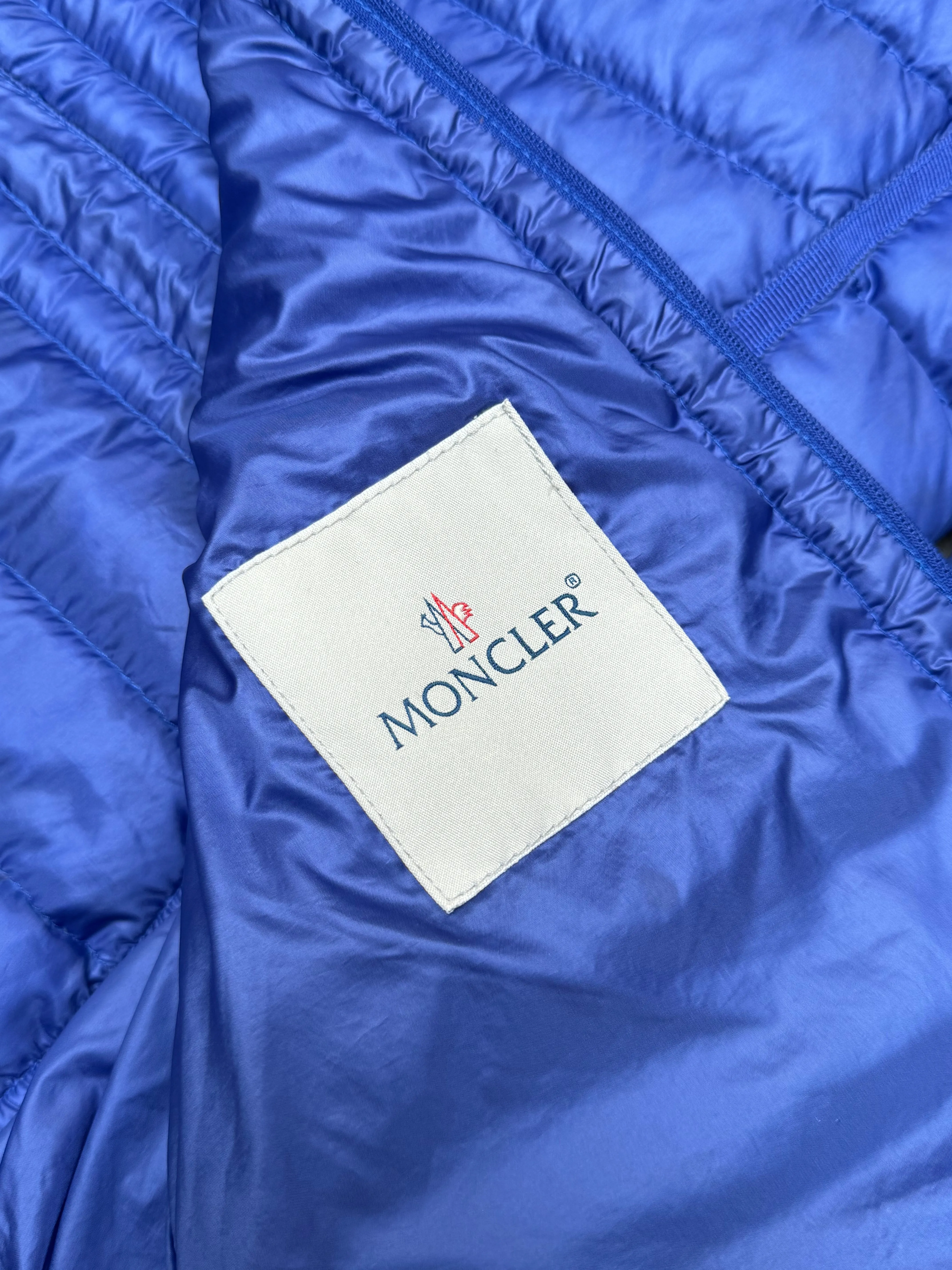 Moncler Lightweight Cerulean Puffer Jacket