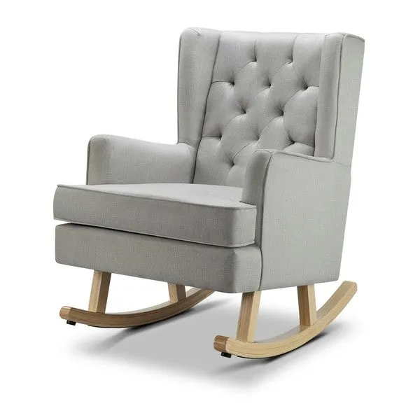 Nested Soothe Easy Chair with Footstool - Grey