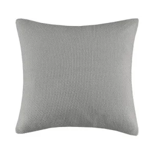 New - 26"x26" Oversized Bree Knit Square Throw Pillow Cover Gray - Ink Ivy