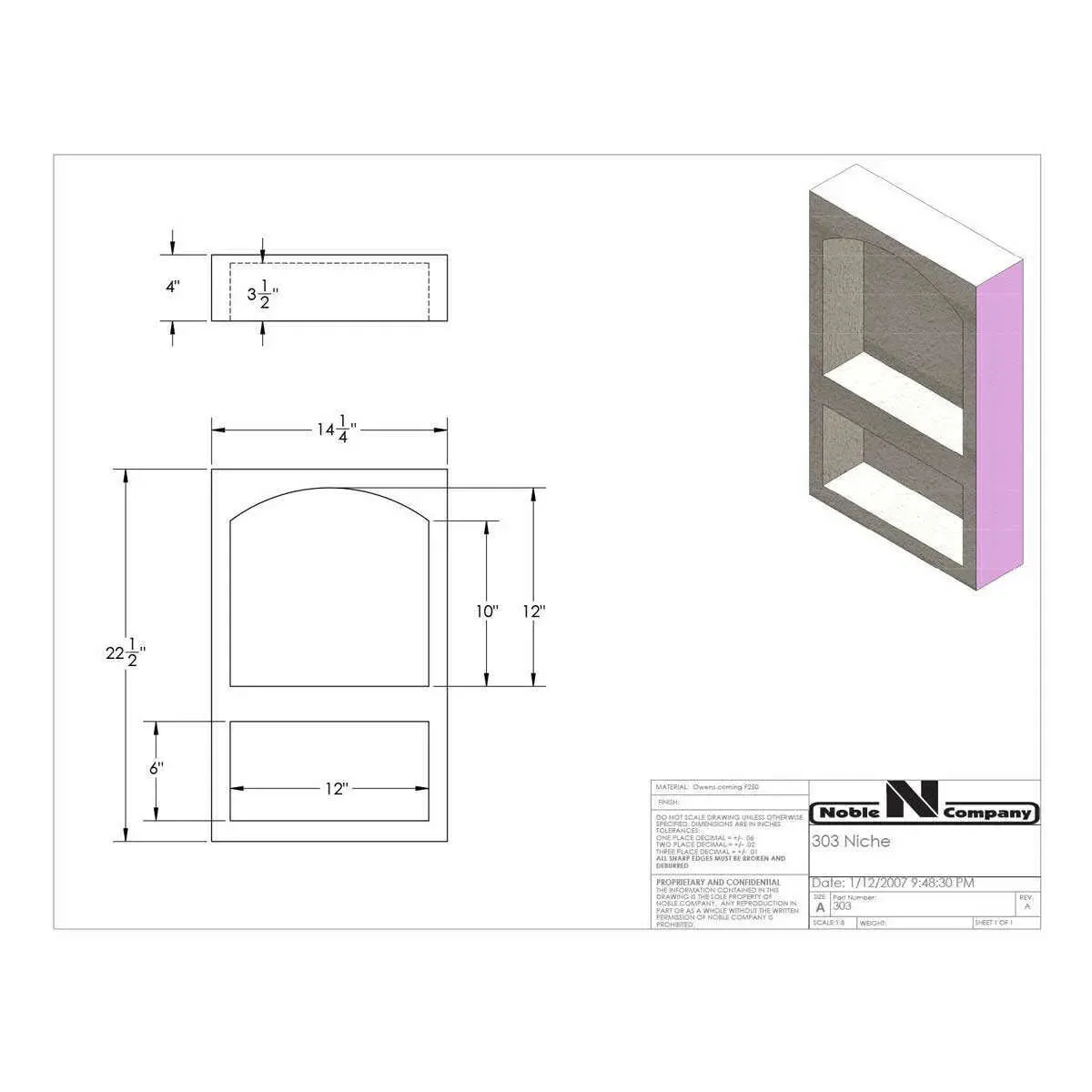 Noble Shower Niches