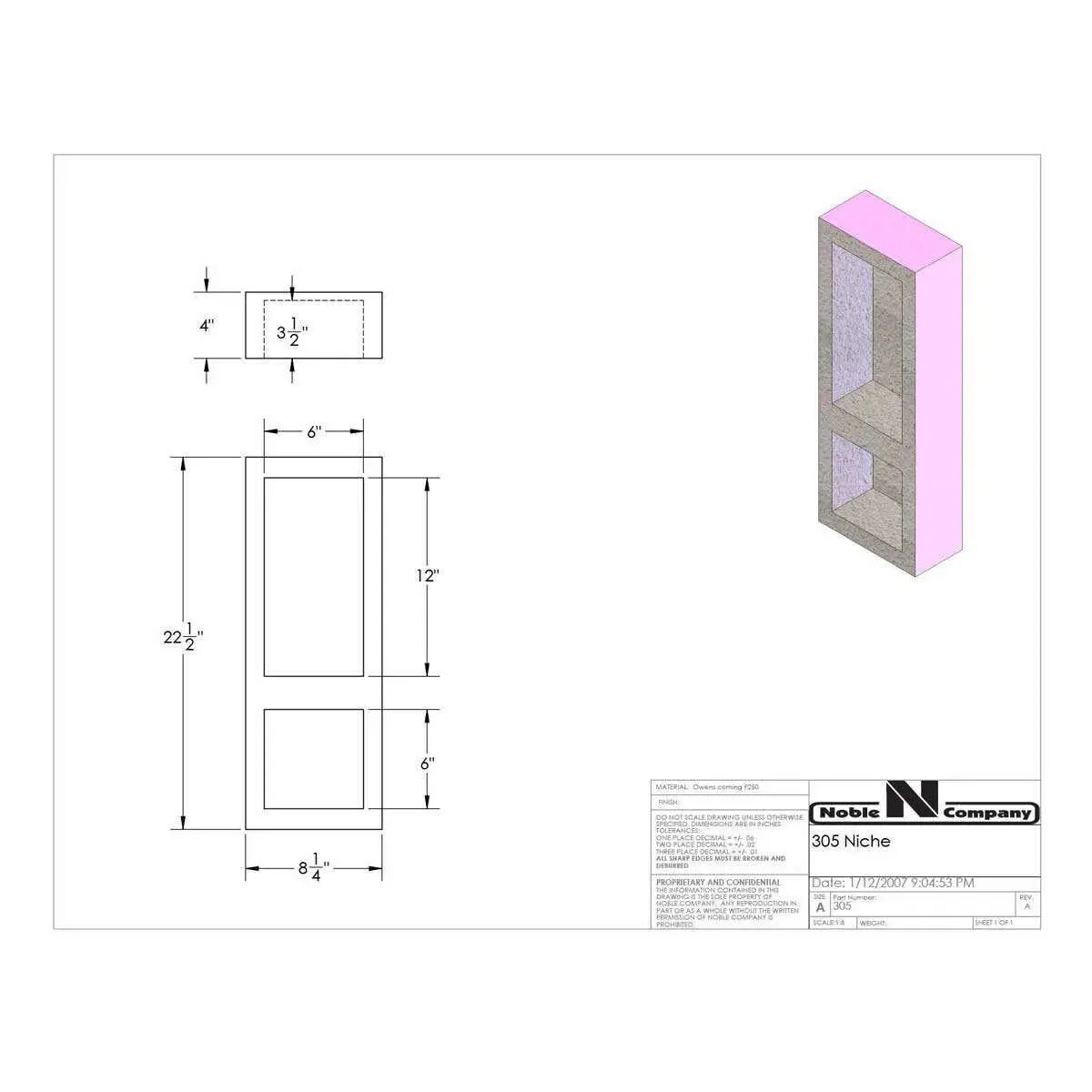 Noble Shower Niches