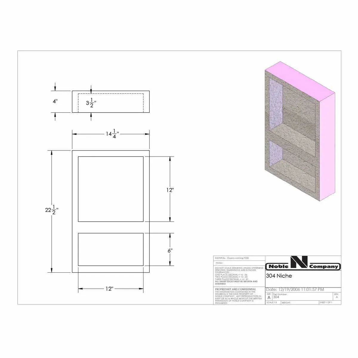 Noble Shower Niches