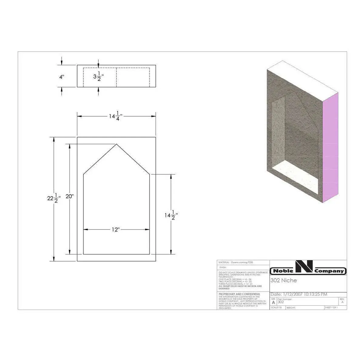 Noble Shower Niches