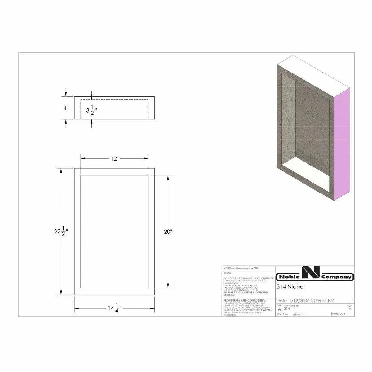 Noble Shower Niches