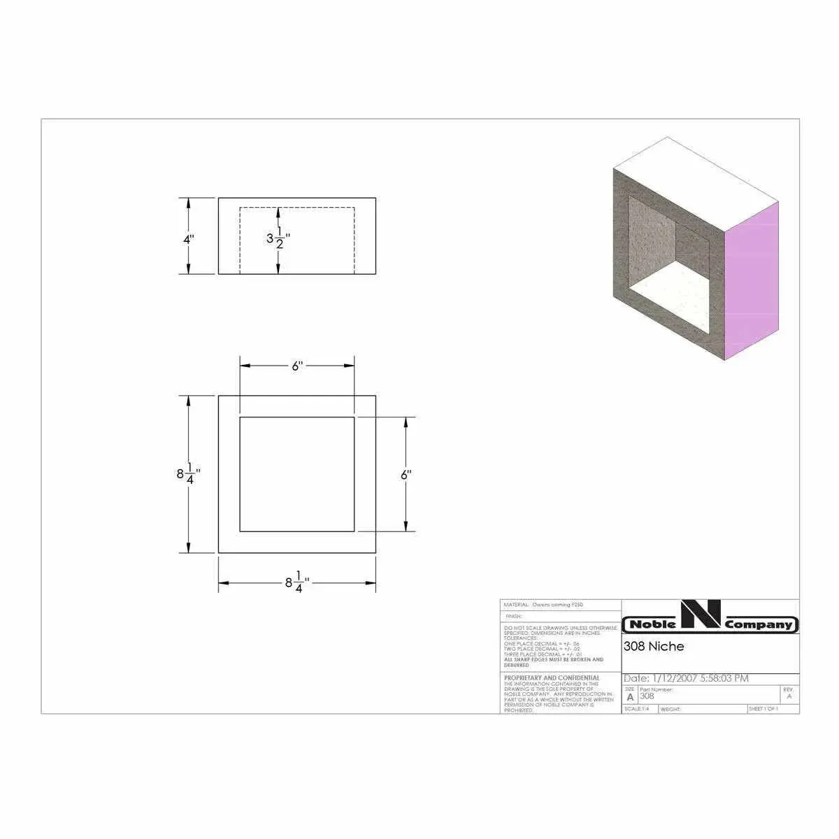 Noble Shower Niches