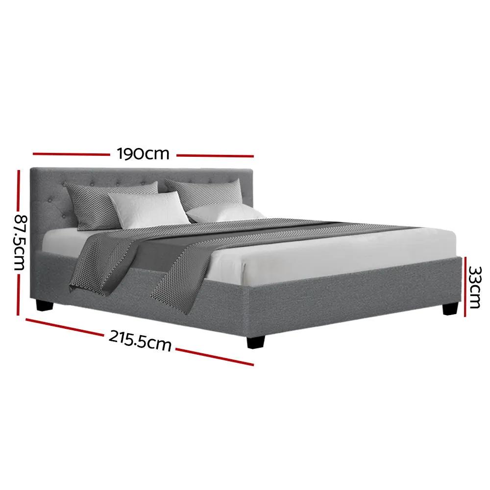 Noosa Storage King Bed Frame Grey