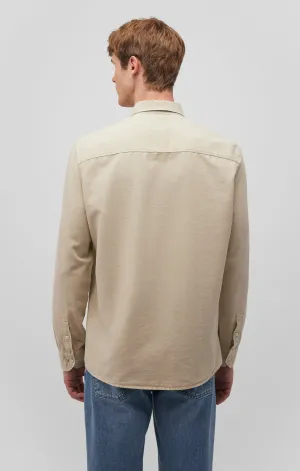 ONE POCKET BUTTON-UP SHIRT IN PELICAN