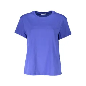 Patrizia Pepe Chic Crew Neck Logo Tee in Organic Cotton