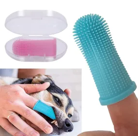 Pet Finger Nontoxic Toothbrush for Pet Teeth Cleaning