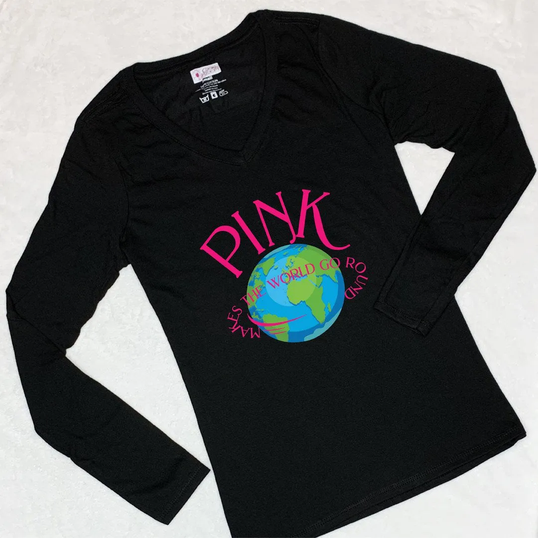 Pink World Long-Sleeve T-Shirt