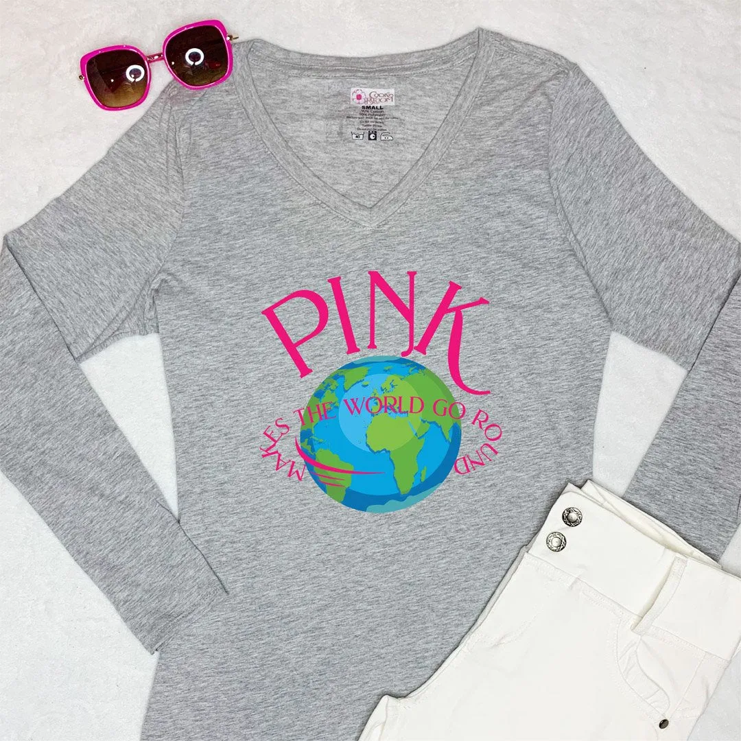 Pink World Long-Sleeve T-Shirt