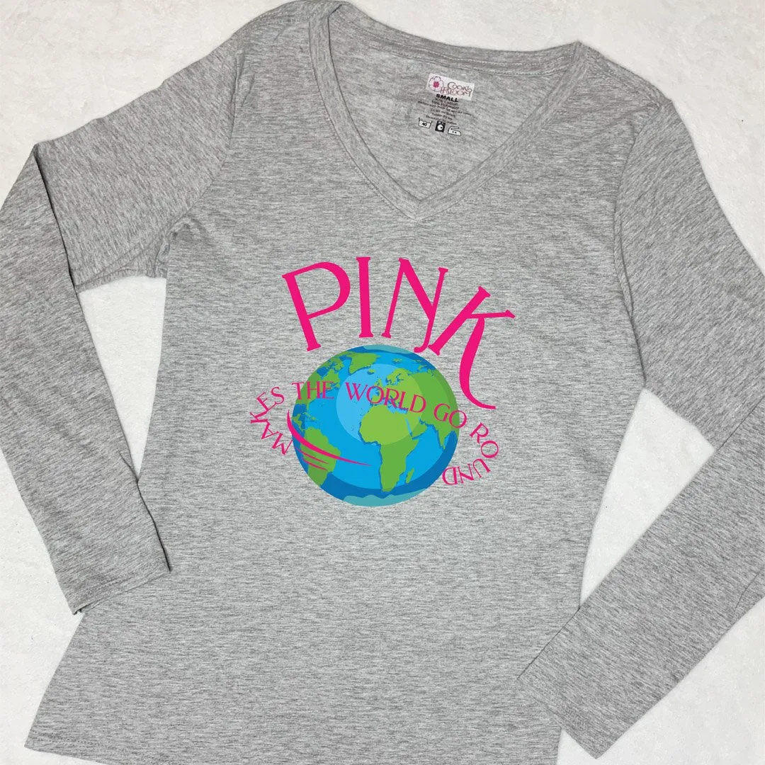 Pink World Long-Sleeve T-Shirt