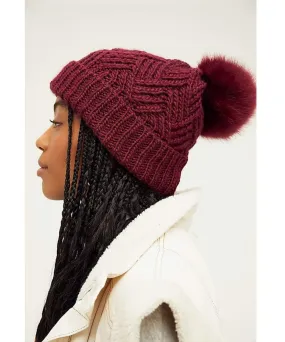 Pinnacle Pom Beanie Bordeaux