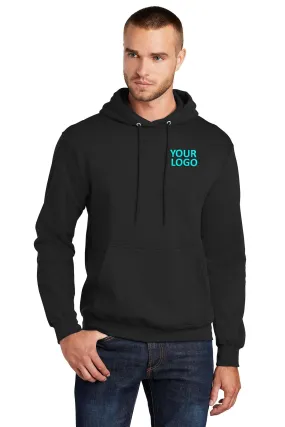 Port & Company Tall Core Fleece Custom Hoodies, Jet Black