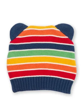 Rainbow knit hat