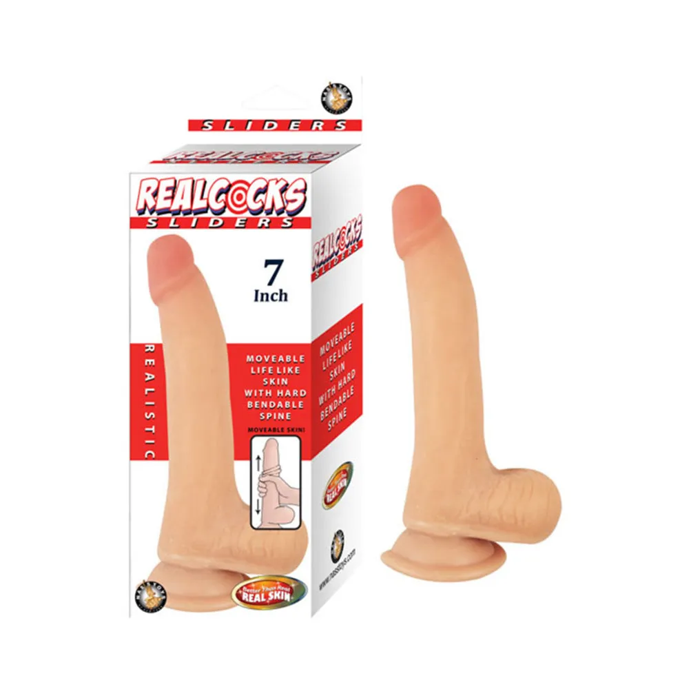 Realcocks Sliders 7 inches Beige Dildo