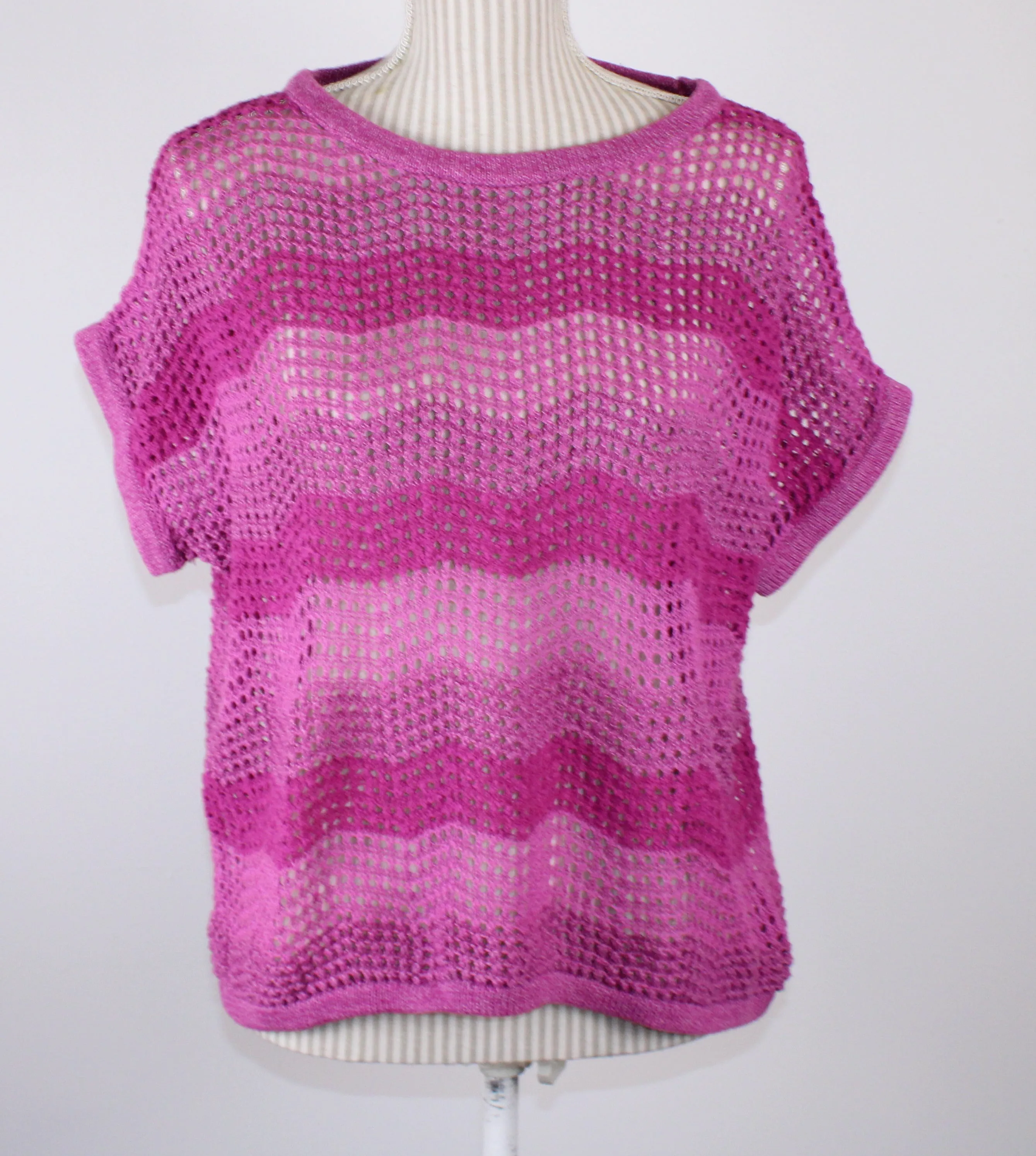 REFLECTIONS PURPLE KNIT TOP LADIES LARGE PRE-LOVED