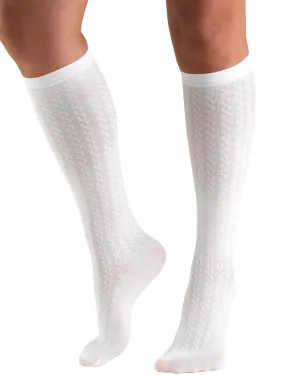 ReliefWear Women's Cable Knit Trouser Socks 15-20 mmHg