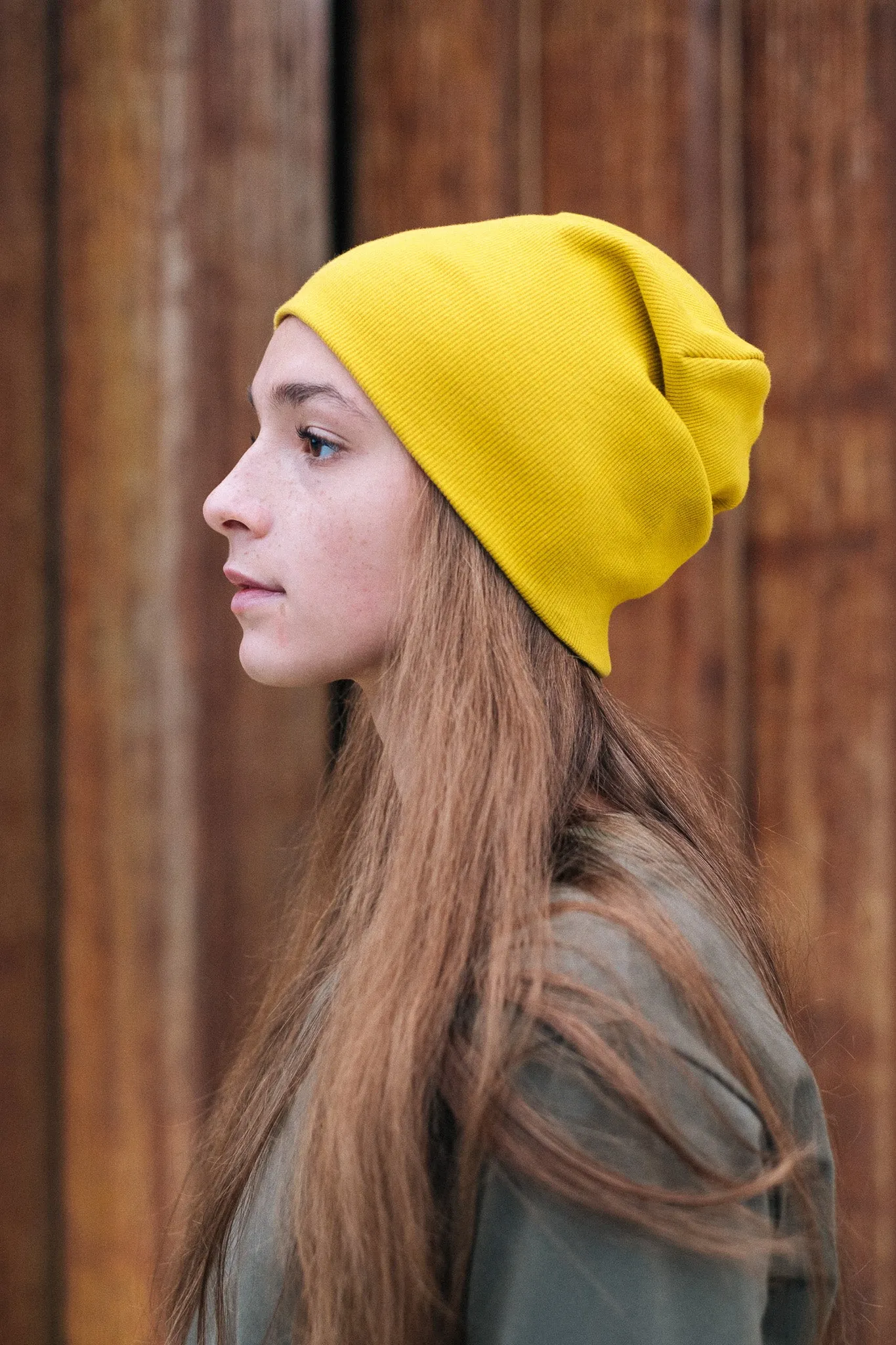 RIB BEANIE / MUSTARD