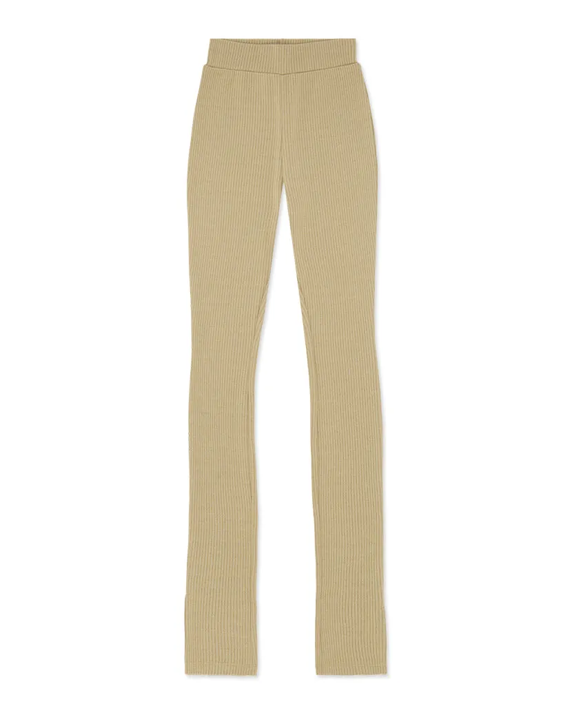 Ribbed Flare Pant