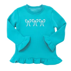 Ruffle Sweatshirt- Bow