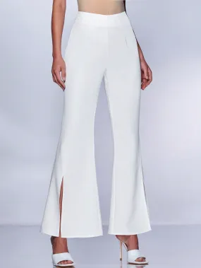 SHEIN BAE Split Hem Flare Leg Pants