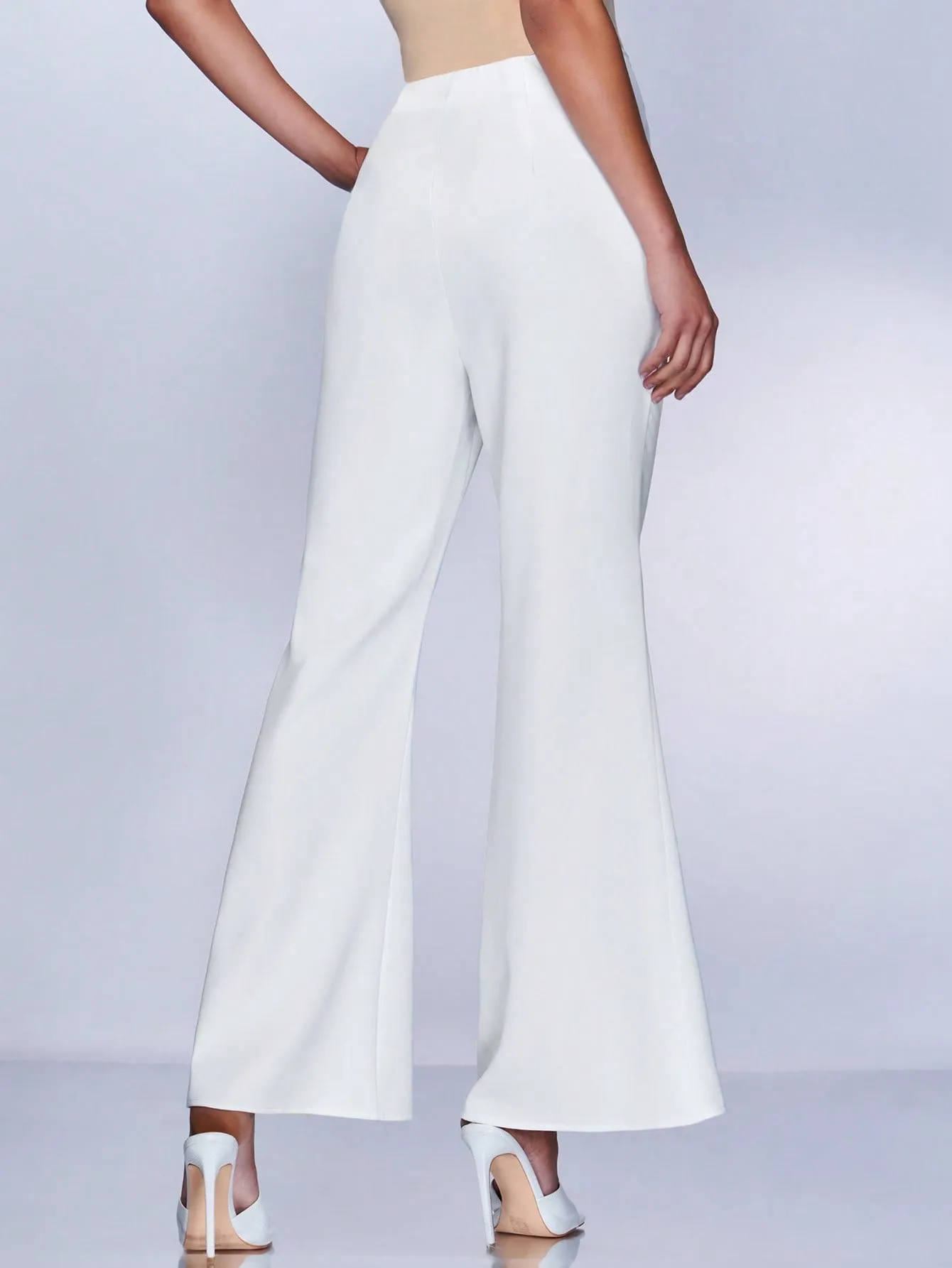 SHEIN BAE Split Hem Flare Leg Pants