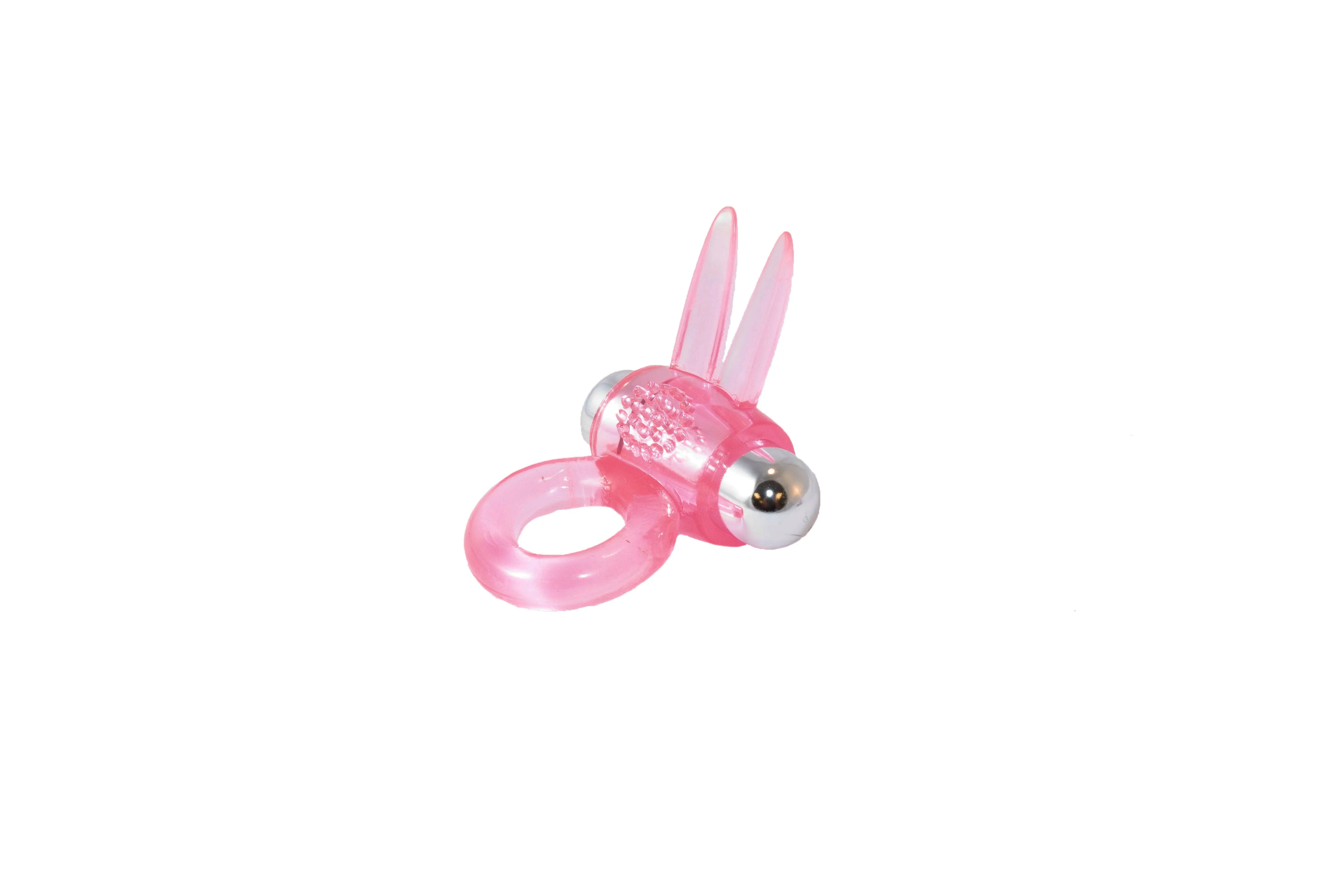 SI-62310 RIBBIDY RABBIT VIBRATING COCK RING- PINK