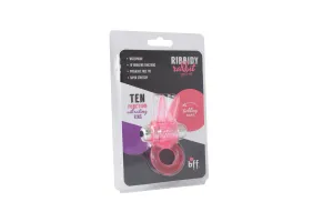 SI-62310 RIBBIDY RABBIT VIBRATING COCK RING- PINK