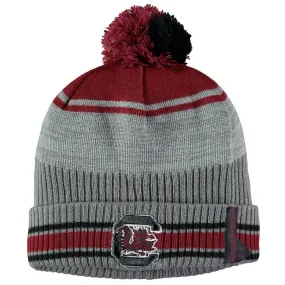 South Carolina Gamecocks Under Armour 2019 Sideline POM Cuffed Knit Beanie Cap