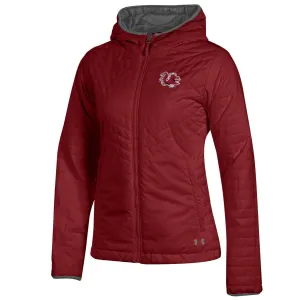 South Carolina Gamecocks Under Armour WOMEN'S Cardinal Red Storm Puffer Jacket