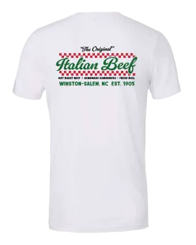 Southside Mangia Original Beef Tee - White