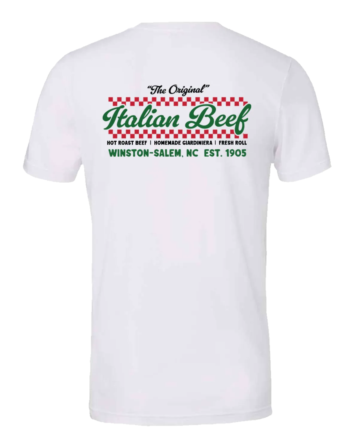 Southside Mangia Original Beef Tee - White