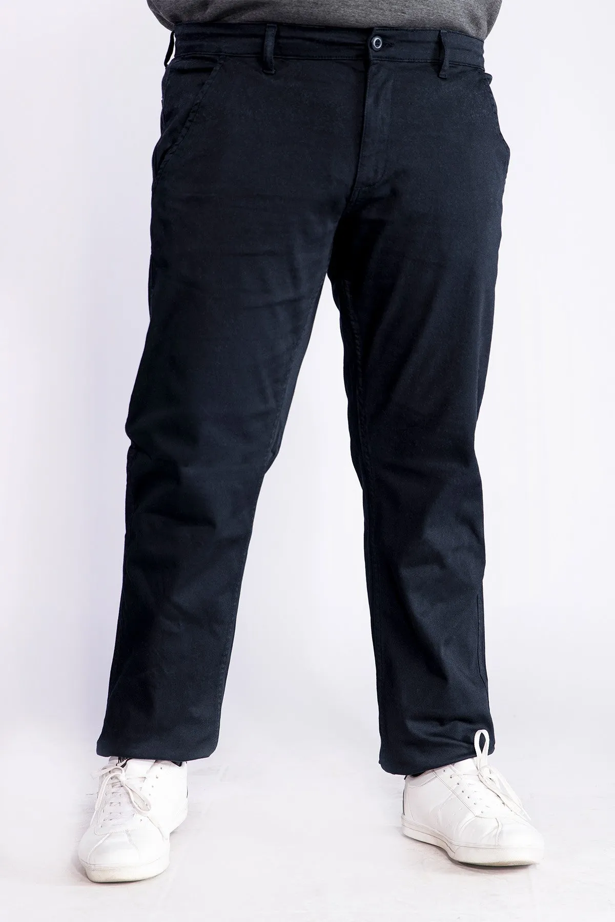 Standard Fit Navy Chinos (Plus Size) - W21 - MC0002P