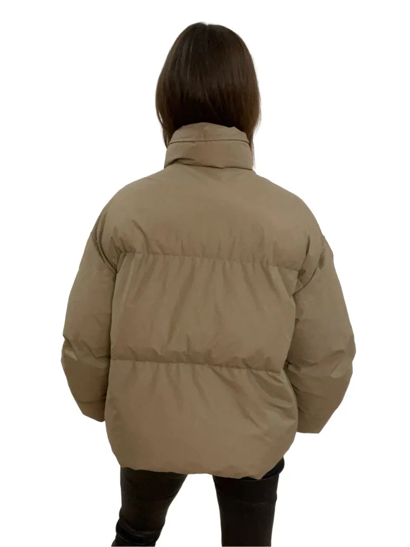 Stella McCartney Tan Puffer Jacket. Size: 38