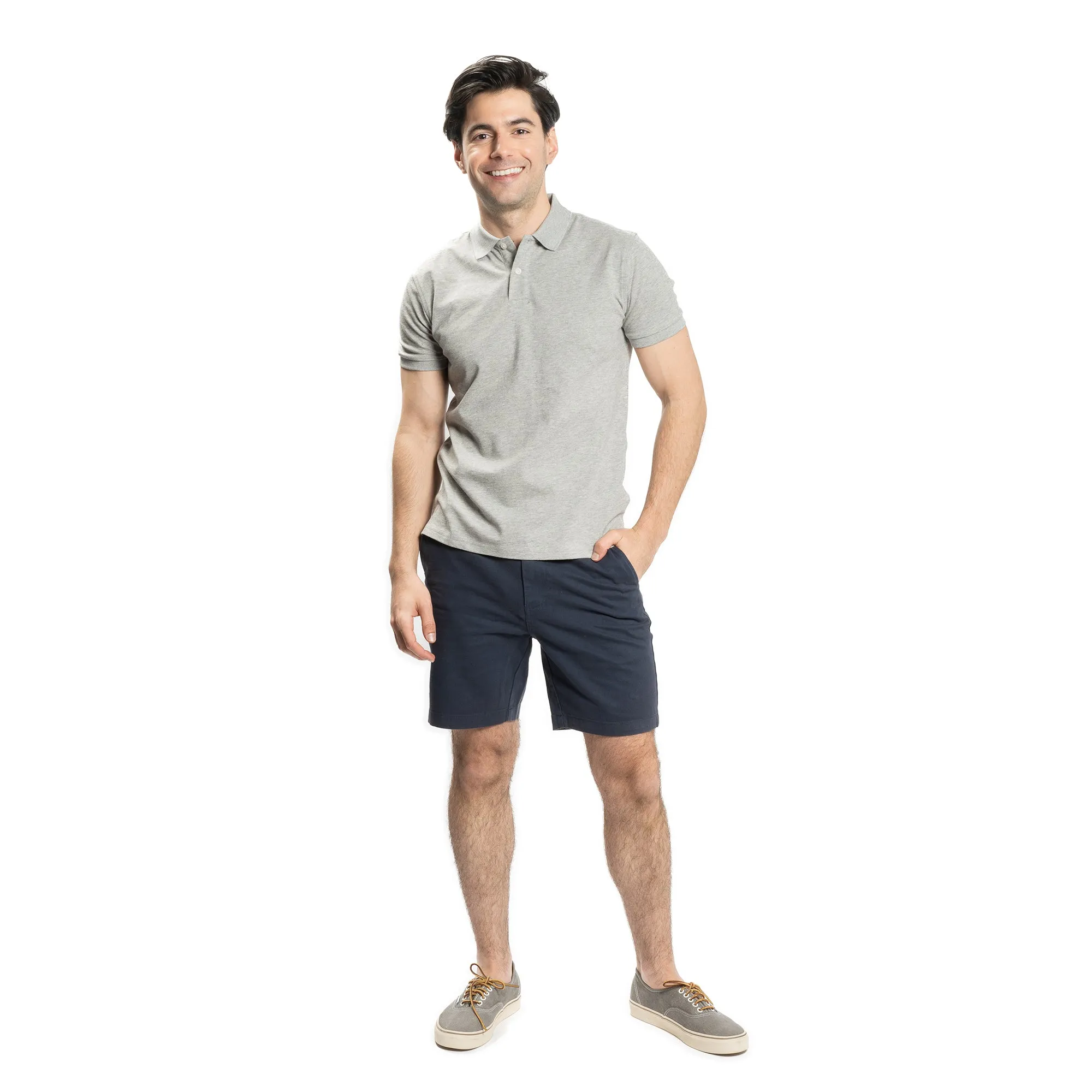 Stretch Chino Shorts - Navy