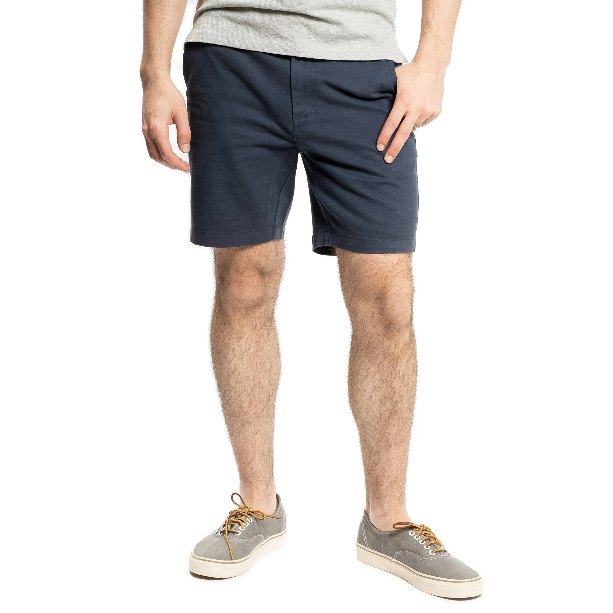 Stretch Chino Shorts - Navy