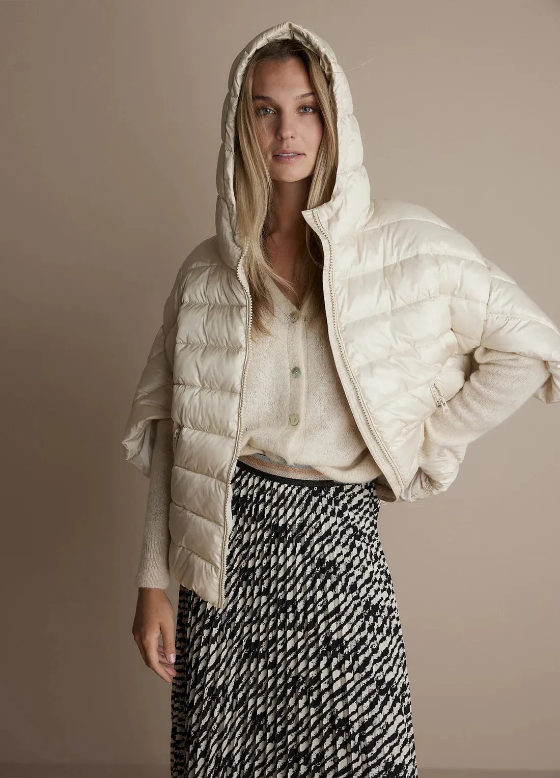 Summum Ivory Fancy Puffer Jacket