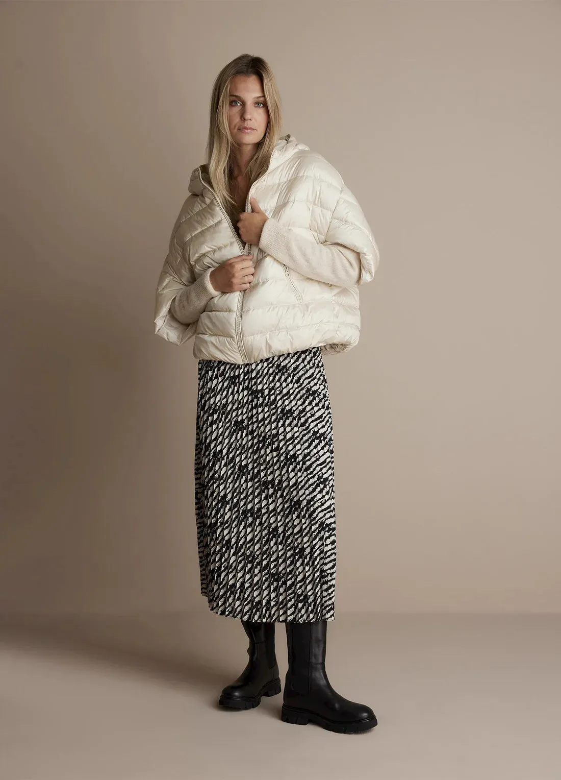 Summum Ivory Fancy Puffer Jacket